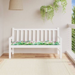 vidaXL Cojín de banco de jardín tela Oxford multicolor 150x50x7 cm