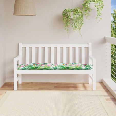 vidaXL Cojín de banco de jardín tela Oxford multicolor 150x50x7 cm