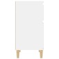 vidaxL Mesita de noche blanco brillante 40x35x70 cm vidaxL Mesita de noche blanco brillante 40x35x70 cm
