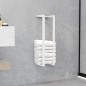 vidaXL Toallero de acero blanco 12,5x12,5x60 cm vidaXL Toallero de acero blanco 12,5x12,5x60 cm