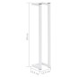 vidaXL Toallero de acero blanco 12,5x12,5x60 cm vidaXL Toallero de acero blanco 12,5x12,5x60 cm