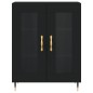 vidaXL Aparador alto madera contrachapada negro 69,5x34x180 cm vidaXL Aparador alto madera contrachapada negro 69,5x34x180 cm