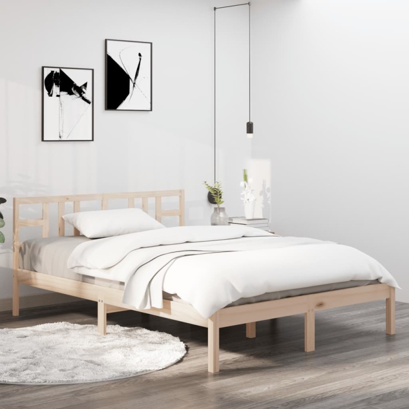 vidaXL Estructura de cama madera maciza 180x200 cm vidaXL Estructura de cama madera maciza 180x200 cm