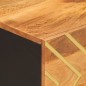 vidaXL Mesa de centro madera maciza de mango negro marrón 80x50x40 cm vidaXL Mesa de centro madera maciza de mango negro marrón 80x50x40 cm