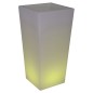 Eurotrail Lámpara LED recargable/maceta redonda 80 cm Eurotrail Lámpara LED recargable/maceta redonda 80 cm