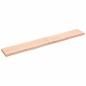 vidaXL Estante de pared madera maciza roble sin tratar 220x30x(2-6) cm