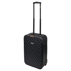 ProWorld Maleta diseño de colcha negro 28 L