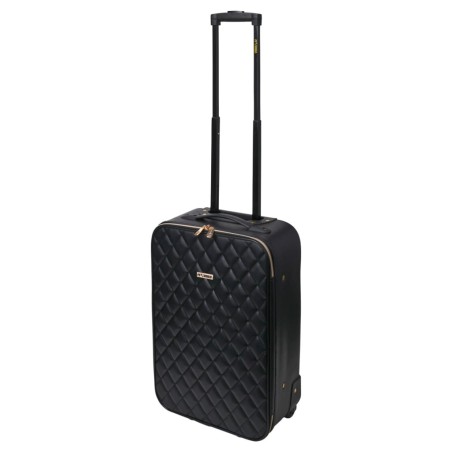 ProWorld Maleta diseño de colcha negro 28 L