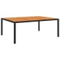 vidaXL Juego de comedor de jardín 11 piezas ratán sintético negro vidaXL Juego de comedor de jardín 11 piezas ratán sintético negro
