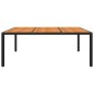vidaXL Juego de comedor de jardín 11 piezas ratán sintético negro vidaXL Juego de comedor de jardín 11 piezas ratán sintético negro