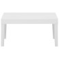 vidaXL Set de muebles de jardín 4 piezas con cojines plástico blanco vidaXL Set de muebles de jardín 4 piezas con cojines plástico blanco
