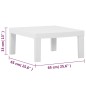 vidaXL Set de muebles de jardín 4 piezas con cojines plástico blanco vidaXL Set de muebles de jardín 4 piezas con cojines plástico blanco