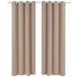 2 cortinas oscurecedoras con anillas blanco crema blackout 135x245cm 2 cortinas oscurecedoras con anillas blanco crema blackout 135x245cm