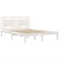 vidaXL Estructura de cama de madera maciza de pino blanca 120x200 cm vidaXL Estructura de cama de madera maciza de pino blanca 120x200 cm