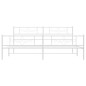 vidaXL Estructura cama metal con cabecero y pie cama blanco 193x203 cm vidaXL Estructura cama metal con cabecero y pie cama blanco 193x203 cm