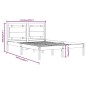 vidaXL Estructura de cama de madera maciza de pino blanca 120x200 cm vidaXL Estructura de cama de madera maciza de pino blanca 120x200 cm