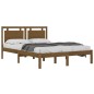vidaXL Estructura de cama madera maciza de pino marrón miel 120x200 cm vidaXL Estructura de cama madera maciza de pino marrón miel 120x200 cm
