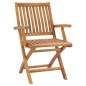 vidaXL Sillas de jardín plegables 6 uds madera maciza teca con cojines vidaXL Sillas de jardín plegables 6 uds madera maciza teca con cojines