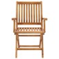 vidaXL Sillas de jardín plegables 6 uds madera maciza teca con cojines vidaXL Sillas de jardín plegables 6 uds madera maciza teca con cojines