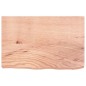 vidaXL Encimera baño madera maciza tratada marrón claro 60x40x(2-6) cm vidaXL Encimera baño madera maciza tratada marrón claro 60x40x(2-6) cm