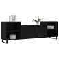 vidaXL Mueble para TV madera contrachapada negro 160x35x55 cm