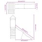 vidaXL Parque infantil de exterior madera maciza Douglas vidaXL Parque infantil de exterior madera maciza Douglas