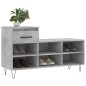 vidaXL Mueble zapatero madera contrachapada gris hormigón 102x36x60 cm vidaXL Mueble zapatero madera contrachapada gris hormigón 102x36x60 cm