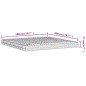 vidaXL Colchón de espuma dureza 2 3 blanco 200x200 cm vidaXL Colchón de espuma dureza 2 3 blanco 200x200 cm