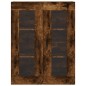 vidaXL Armarios de pared 2 uds madera de ingeniería roble ahumado vidaXL Armarios de pared 2 uds madera de ingeniería roble ahumado