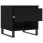 vidaXL Mesa de centro madera de ingeniería negro 50x46x50 cm vidaXL Mesa de centro madera de ingeniería negro 50x46x50 cm