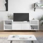 vidaXL Mueble para TV madera contrachapada blanco 160x35x55 cm