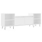vidaXL Mueble para TV madera contrachapada blanco 160x35x55 cm