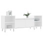 vidaXL Mueble para TV madera contrachapada blanco 160x35x55 cm