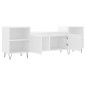 vidaXL Mueble para TV madera contrachapada blanco 160x35x55 cm