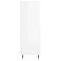vidaXL Aparador alto madera contrachapada blanco brillo 60x36x110 cm vidaXL Aparador alto madera contrachapada blanco brillo 60x36x110 cm