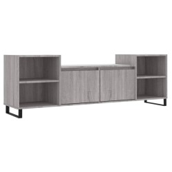 vidaXL Mueble para TV madera contrachapada gris Sonoma 160x35x55 cm