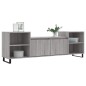 vidaXL Mueble para TV madera contrachapada gris Sonoma 160x35x55 cm vidaXL Mueble para TV madera contrachapada gris Sonoma 160x35x55 cm