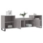 vidaXL Mueble para TV madera contrachapada gris Sonoma 160x35x55 cm vidaXL Mueble para TV madera contrachapada gris Sonoma 160x35x55 cm