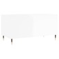 vidaXL Mesa de centro madera contrachapada blanco brillo 90x44,5x45 cm