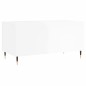 vidaXL Mesa de centro madera contrachapada blanco brillo 90x44,5x45 cm