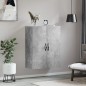 vidaXL Armario de pared madera ingeniería gris hormigón 69,5x34x90 cm vidaXL Armario de pared madera ingeniería gris hormigón 69,5x34x90 cm