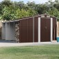 vidaXL Cobertizo de jardín acero galvanizado marrón 277x365,5x179 cm vidaXL Cobertizo de jardín acero galvanizado marrón 277x365,5x179 cm