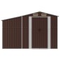 vidaXL Cobertizo de jardín acero galvanizado marrón 277x365,5x179 cm vidaXL Cobertizo de jardín acero galvanizado marrón 277x365,5x179 cm