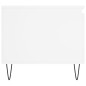 vidaXL Mesa de centro madera contrachapada blanco 100x50x45 cm
