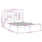 vidaXL Estructura de cama de madera maciza de pino blanca 160x200 cm vidaXL Estructura de cama de madera maciza de pino blanca 160x200 cm