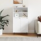 vidaXL Aparador alto madera contrachapada blanco 60x36x110 cm vidaXL Aparador alto madera contrachapada blanco 60x36x110 cm