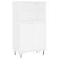 vidaXL Aparador alto madera contrachapada blanco 60x36x110 cm vidaXL Aparador alto madera contrachapada blanco 60x36x110 cm