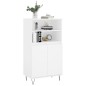 vidaXL Aparador alto madera contrachapada blanco 60x36x110 cm vidaXL Aparador alto madera contrachapada blanco 60x36x110 cm
