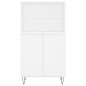 vidaXL Aparador alto madera contrachapada blanco 60x36x110 cm vidaXL Aparador alto madera contrachapada blanco 60x36x110 cm