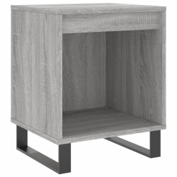 vidaXL Mesita de noche madera de ingeniería gris Sonoma 40x35x50 cm